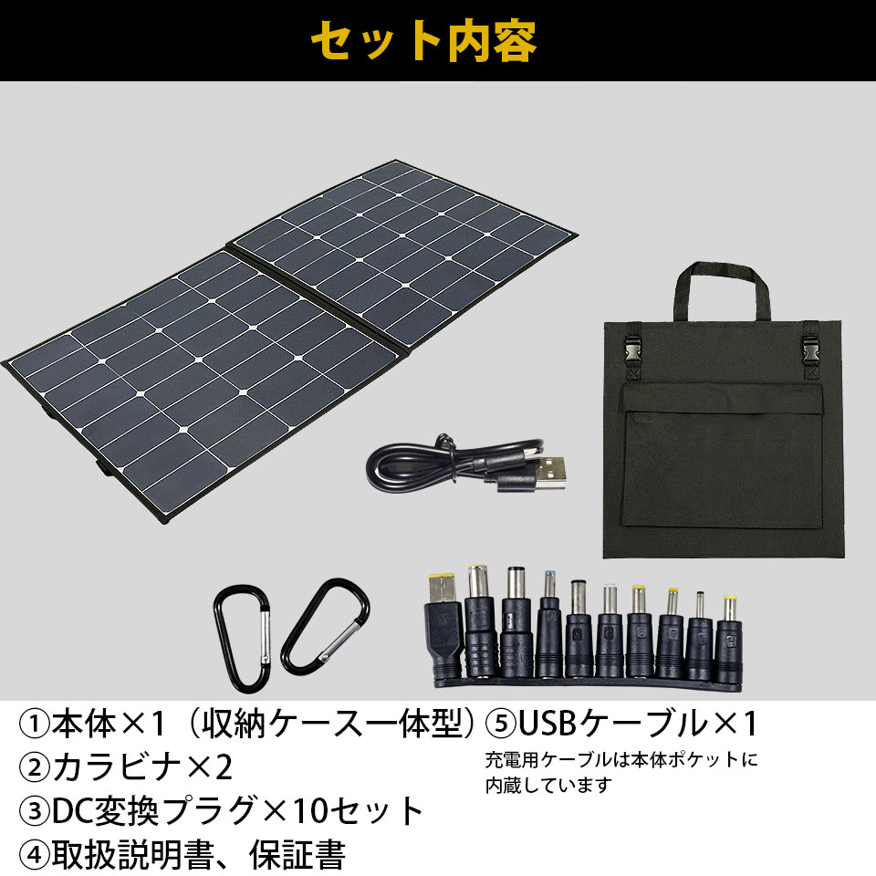 Sun Power社製パネル使用 折りたたみ式 sonae solar panel 変換効率23