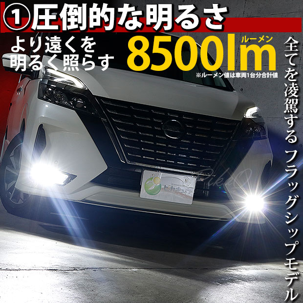 【即納】ニッサン セレナ ［C27系 後期］純正 LEDフォグランプ装着車対応 【H8】フォグランプユニット付 凌駕