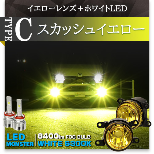 トヨタ車対応 純正LEDフォグランプと交換可能なフォグランプ