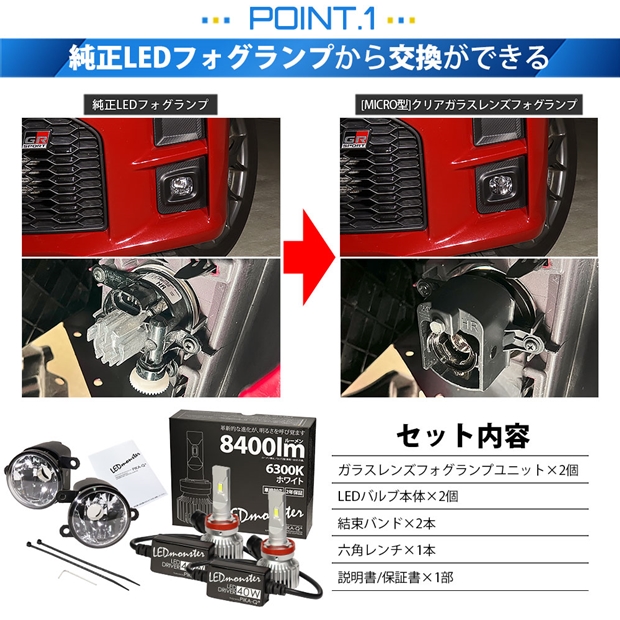 即納】トヨタ コペン GRスポーツ［LA400A］対応 ［MICRO型］クリア