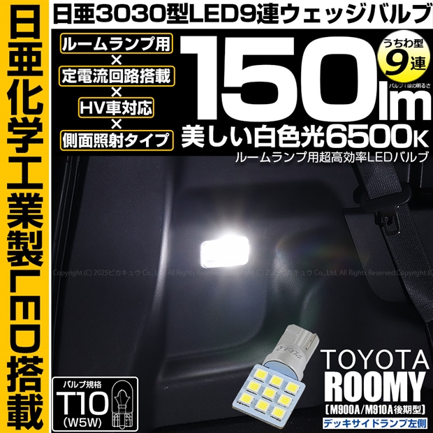 メール便可】[1個] トヨタ ルーミー［M900A/M910A 後期］対応 デッキ