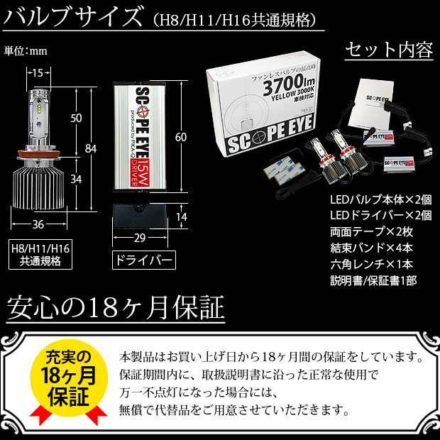 【即納】ホンダ CR-V［RM1/RM4］対応 フォグランプ用 LED