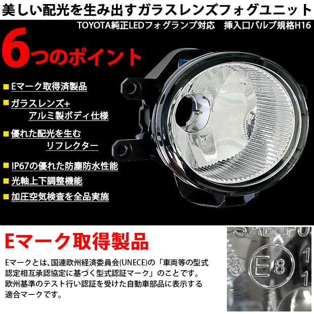 トヨタ フォグランプバルブ 8面 LED 9006(HB4) クラウン ロイヤル GRS180系 トヨタ H15.12～H17.9 20000lm