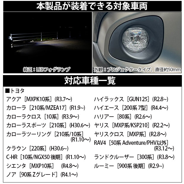 即納】トヨタ カローラスポーツ［NRE/ZWE 210系］純正LEDフォグランプ