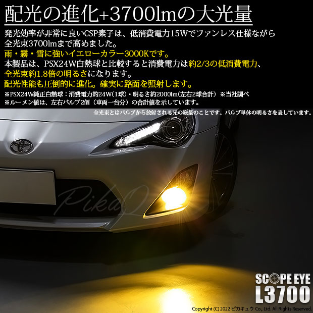 【即納】トヨタ 86［ZN6 前期］対応 フォグランプ用 LED SCOPE