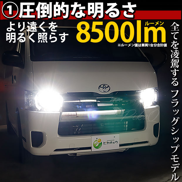 024 トヨタ ハイエース レジアス H4 CSP LED ヘッドライト 650 通販