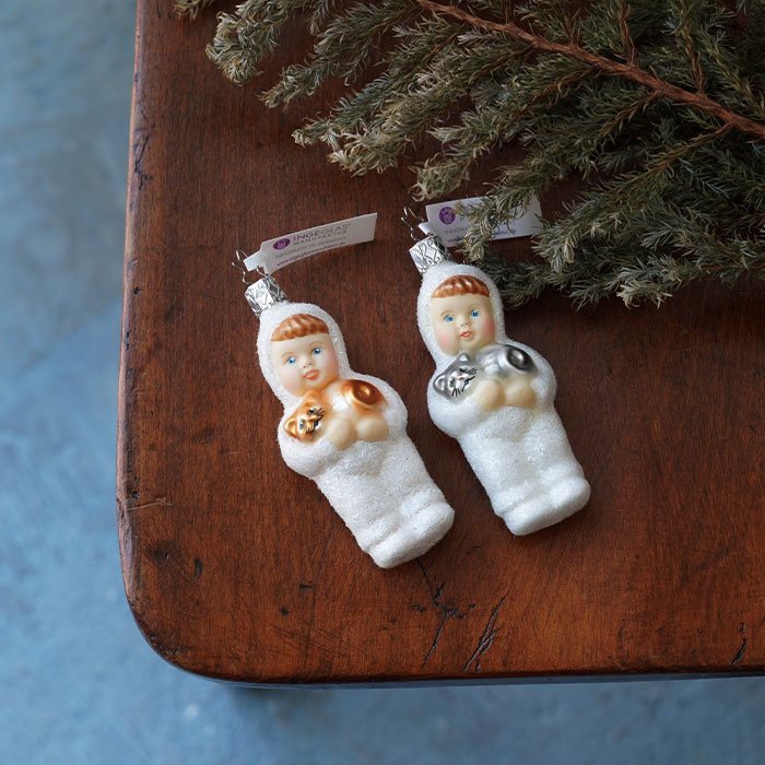 希少 ❤️ 大人気 インゲグラス オーナメント 雪の子供 クリスマスツリー ツリー