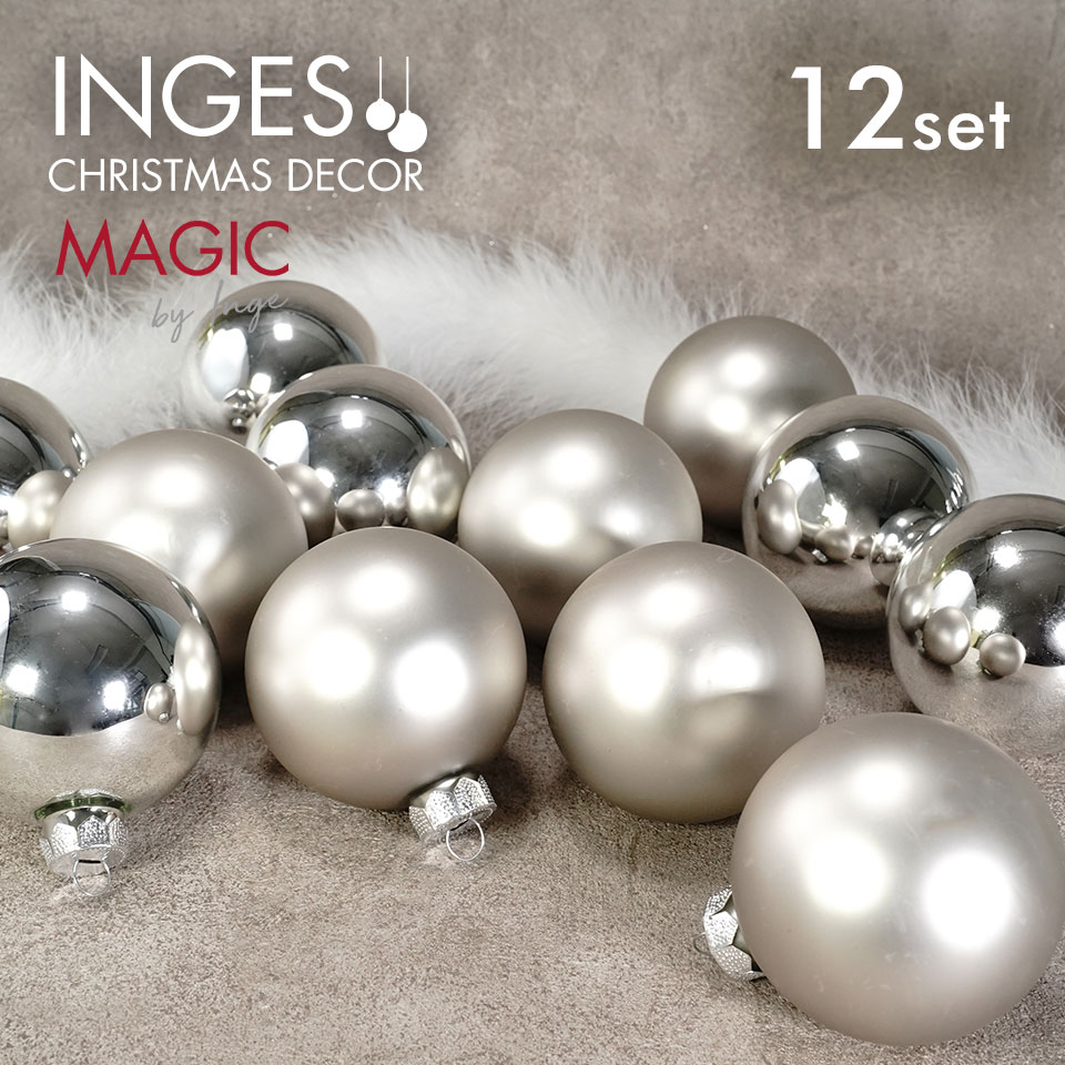 110005】 クリスマスツリー オーナメント ドイツ INGE-GLAS MAGIC 8cm