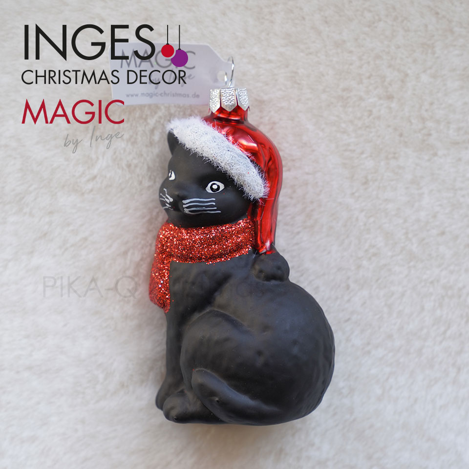 クリスマスツリー オーナメント ドイツ INGE-GLAS MAGIC くるみ割り人形 レッド 19cm