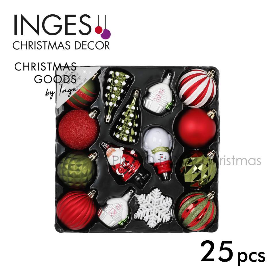 クリスマスツリー オーナメント ドイツ INGE-GLAS GOODS ［乗り物］ クリスマスカー 赤に結晶柄 25.5cm
